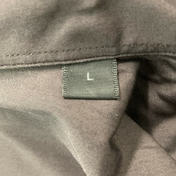 CALVIN KLEIN COLLECTION Size L Solid Brown Cotton Snaps Long Sleeve Shirt - Picture 5 of 7